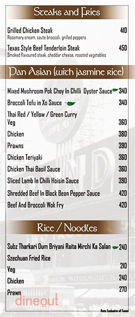 Menu of Timesquare Restobar, Thyagaraya Nagar, .